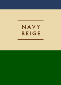 Basic Simple/ Navy Beige & Green