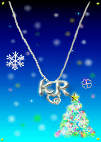 イニシャル K&R(イルミネーションツリー)