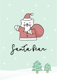 Santa bear in Christmas