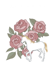 獨角獸與花