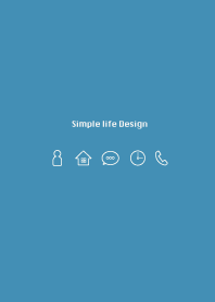 Simple life design -matt blue-