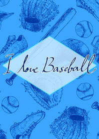 I Love Baseball◆Blue◆