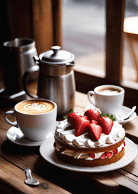 Coffee strawberry chocolate cake 0BfD0C