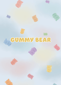 gummy bear2 - water color blue
