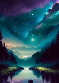 Beautiful starry night view#552