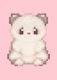 パンダのドット絵のきせかえ Pink 03