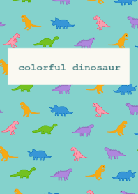 colorful dinosaur /ivorygreen