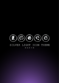 SILVER LIGHT ICON THEME -PURPLE- 2