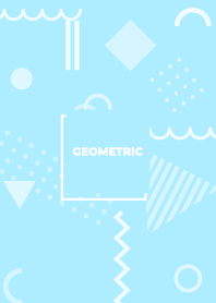 Flat Geometric Anakiwa Blue 2