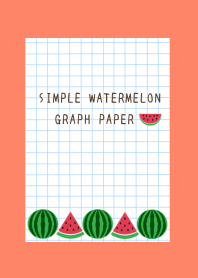 WATERMELON GRAPH PAPER/APRICOT COLOR
