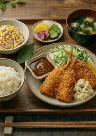 Aji Fry set menu-I LOVE FOOD