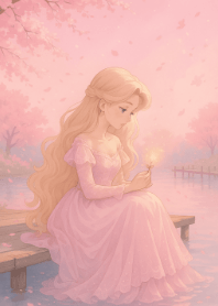 ラプンツェルと桜色の秘密の湖畔