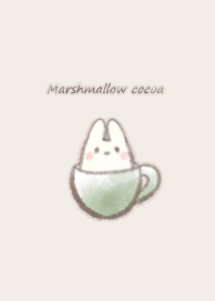 Marshmallow cocoa Rabbit -green-