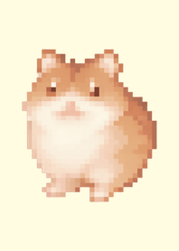 Hamster Pixel Art Theme  Brown 05