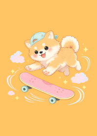 Sweet Shiba: Mint & Lemon Skate