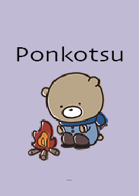 Blue Purple : Winter bear Ponkotsu