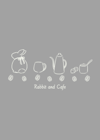 Rabbit and Cafe* -gray-