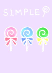 Theme of a simple lollipop