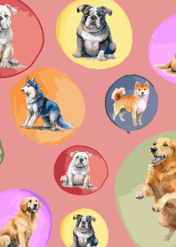 The good dogs5 on light pink