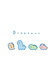 慵懶恐龍 | white blue.