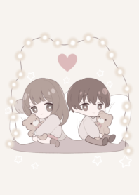 Teddy bear couple