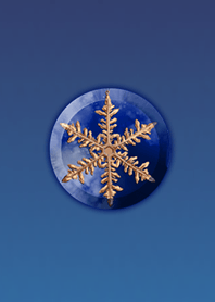 Orange Blue Crystal Button@WinterFeature