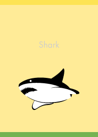 Cheerful Shark on yellow