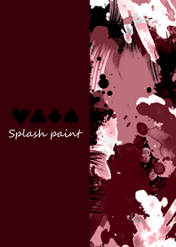 Splash paint -Military red-