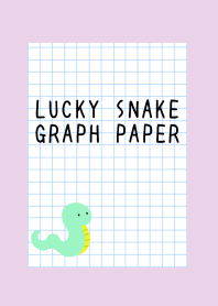 LUCKY SNAKE GRAPH PAPER/LIGHT PURPLE