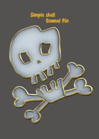 Simple skull Enamel Pin 42