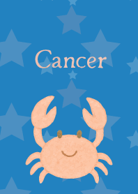 Cute Cancer on blue