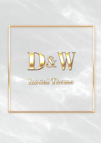 [ D&W ]  Initial Theme Gold Gray