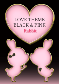 LOVE THEME BLACK & PINK Rabbit 45