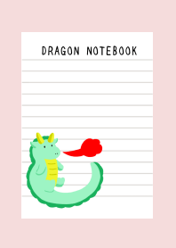 DRAGON NOTEBOOK-PINK BEIGE