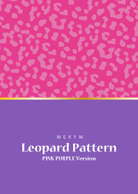 Leopard Pattern -PINK PURPLE Version-