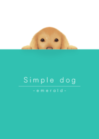 simple dog/emerald green