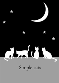 Crescent moon and cat design4.