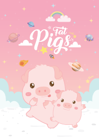 Fat Pigs Like Galaxy Pink Lady