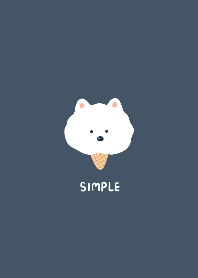 Samoyed ice cream
