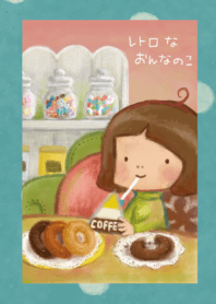 Theme of Retro girl