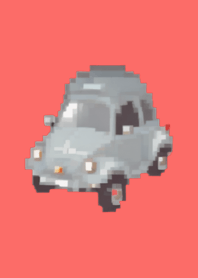 Carro Pixel Art Tema Vermelho 01