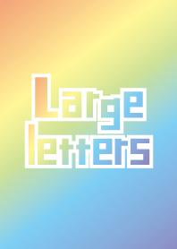 Large letters Seven colors