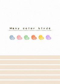 Many color birds