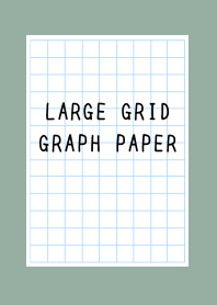 LARGE GRID GRAPH PAPER-DUSTY GREENj