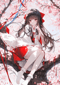 A cute miko