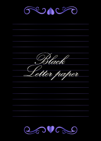Black Letter paper *GLOSSYPURPLE*