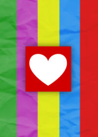 Simple Heart (Rainbow)