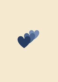 ♥ペア♥Beige & navy & heart
