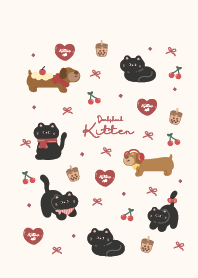Cat Black & Dachshund Dog