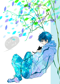 猫と出会った男子・ブルー